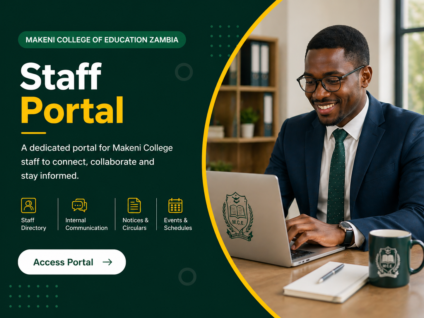 Staff Portal welcome art